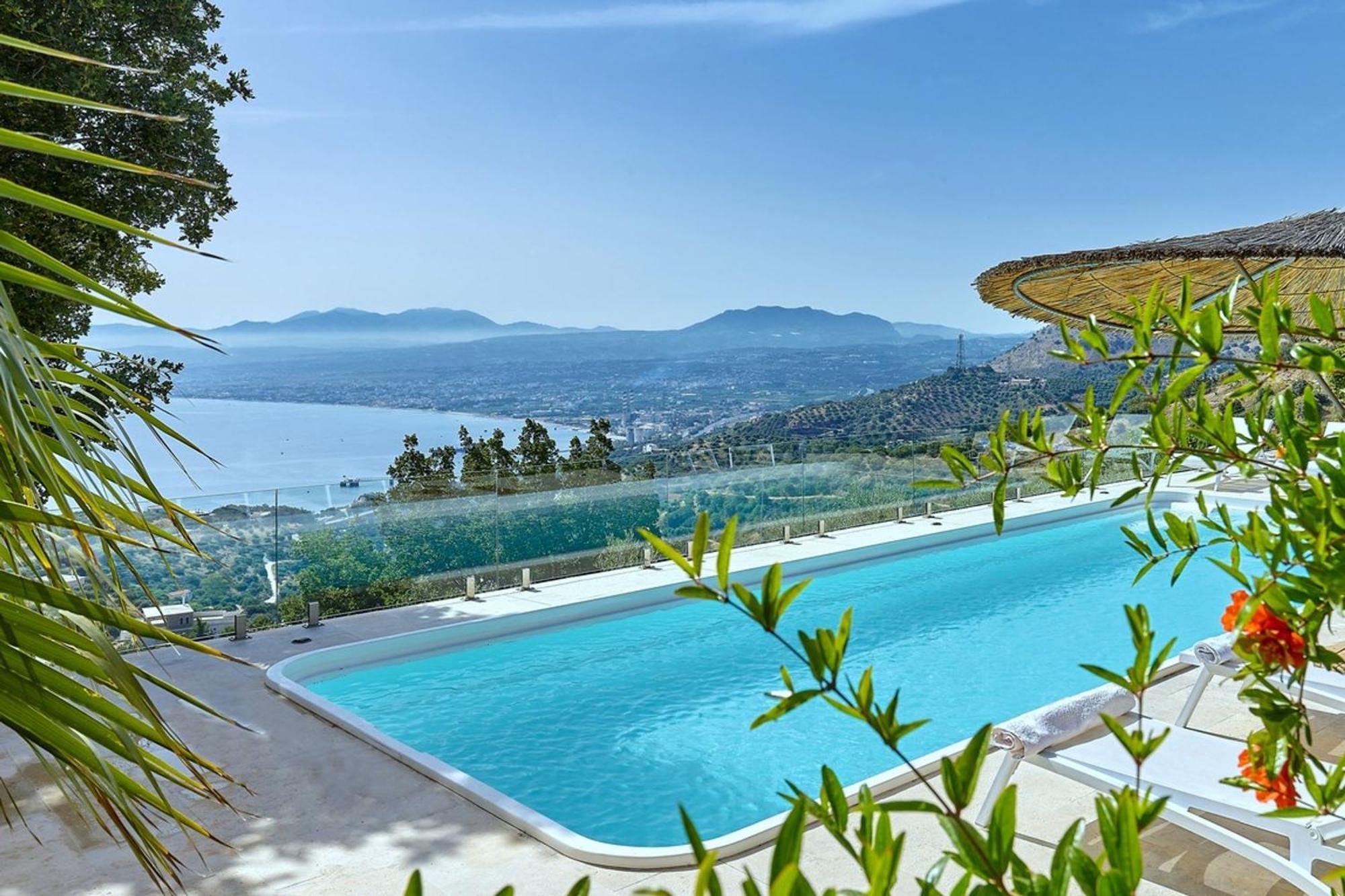 Villa Vollard With Amazing View Pool Iraklio Eksteriør bilde