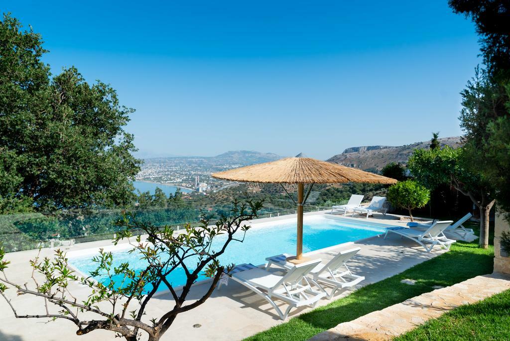 Villa Vollard With Amazing View Pool Iraklio Fasiliteter bilde